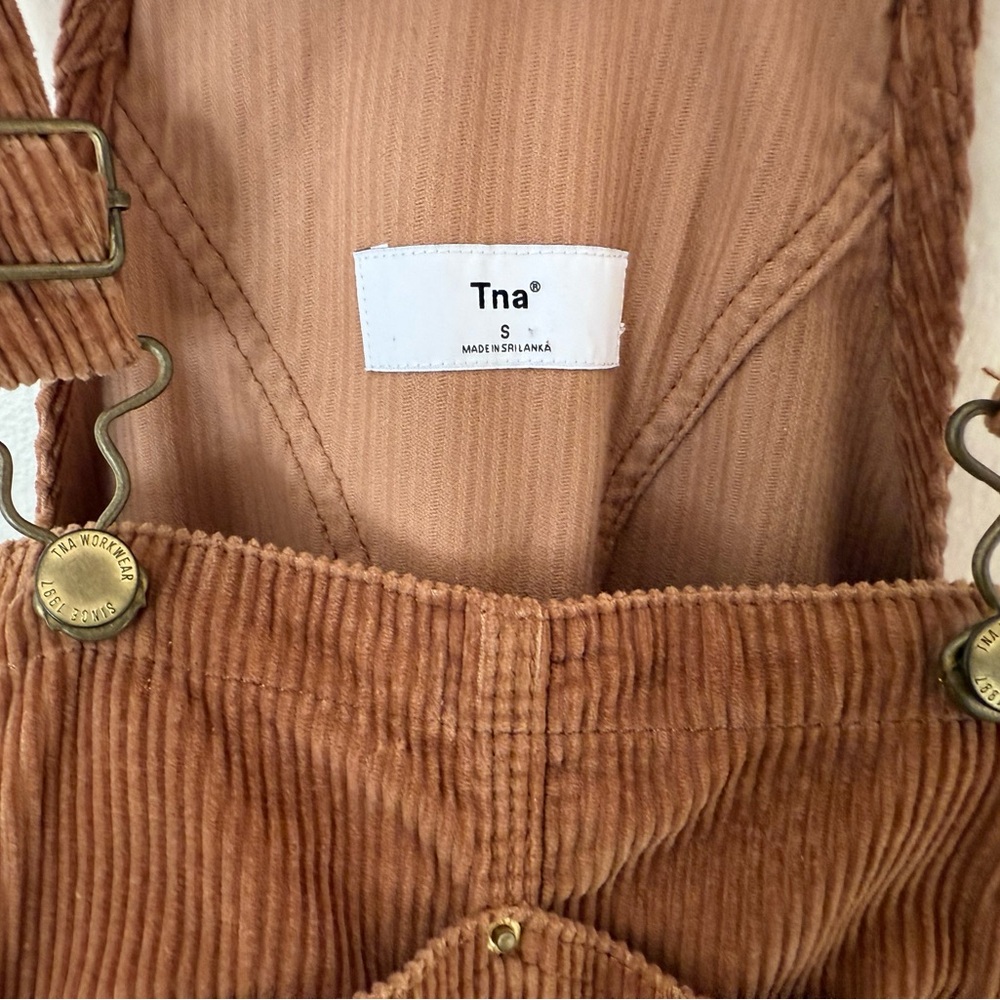 TNA Tan Corduroy Overalls - Picture 4 of 10